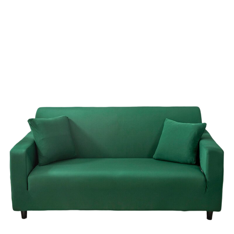 Anyhouz 4 Seater Sofa Cover Plain Green Style and Protection For Living Room Sofa Chair Elastic Stretchable Slipcover-Slipcovers-PEROZ Accessories