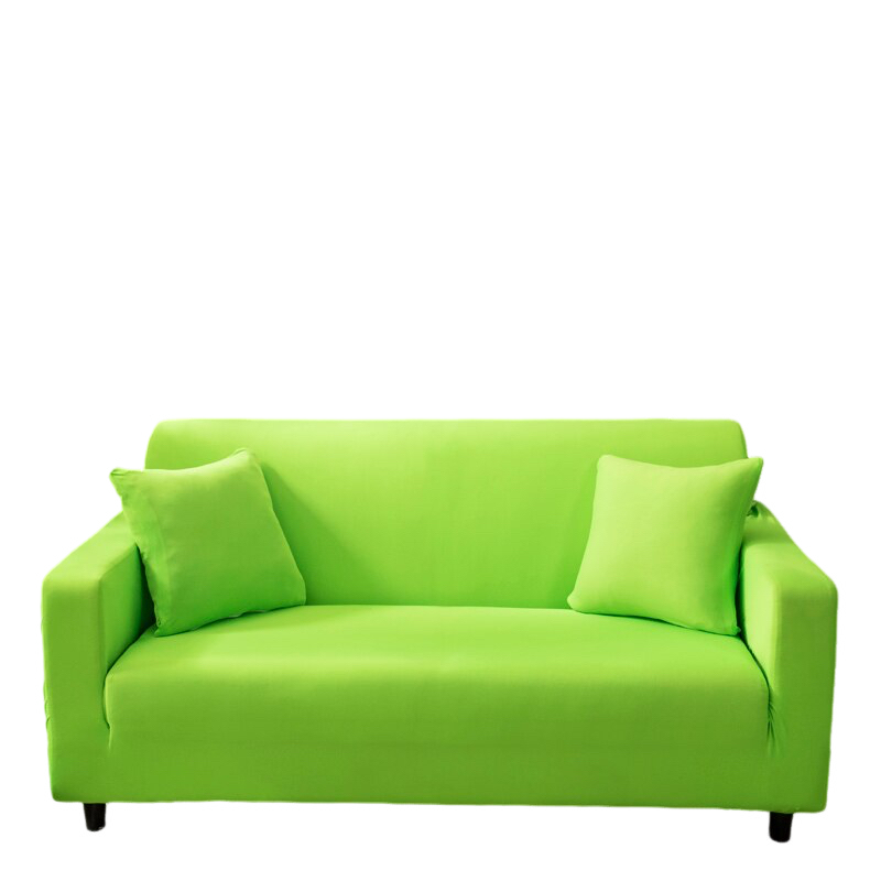 Anyhouz 4 Seater Sofa Cover Plain Apple Green Style and Protection For Living Room Sofa Chair Elastic Stretchable Slipcover-Slipcovers-PEROZ Accessories