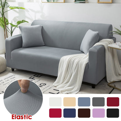 Anyhouz 1 Seater Sofa Cover Plain Orange Style and Protection For Living Room Sofa Chair Elastic Stretchable Slipcover-Slipcovers-PEROZ Accessories