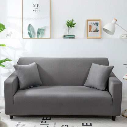 Anyhouz 1 Seater Sofa Cover Plain Orange Style and Protection For Living Room Sofa Chair Elastic Stretchable Slipcover-Slipcovers-PEROZ Accessories