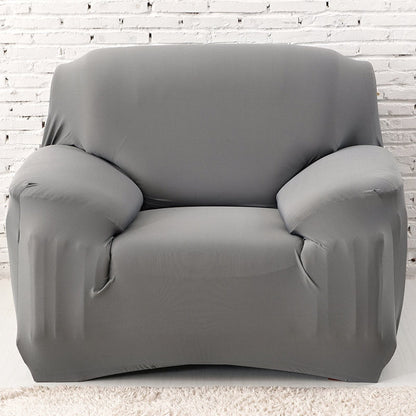 Anyhouz 1 Seater Sofa Cover Plain Orange Style and Protection For Living Room Sofa Chair Elastic Stretchable Slipcover-Slipcovers-PEROZ Accessories