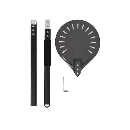 Anygleam Pizza Shovel 95cm Silver for Perforated Peel with Metal Handle Oven Turning Baking Accessory-Spatula and Shovel-PEROZ Accessories