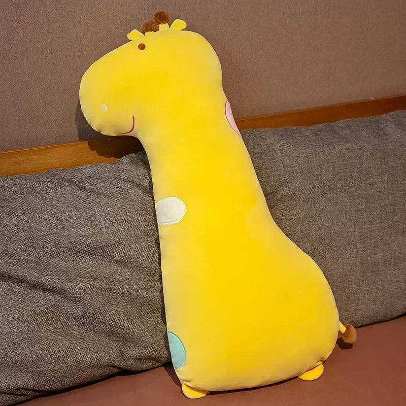 Anyhouz Side Sleeping Body Pillow Yellow Giraffe Lovely Cartoon Animal Soft Cozy Throw Long Pillows 80cm-Sleeping Pillow-PEROZ Accessories