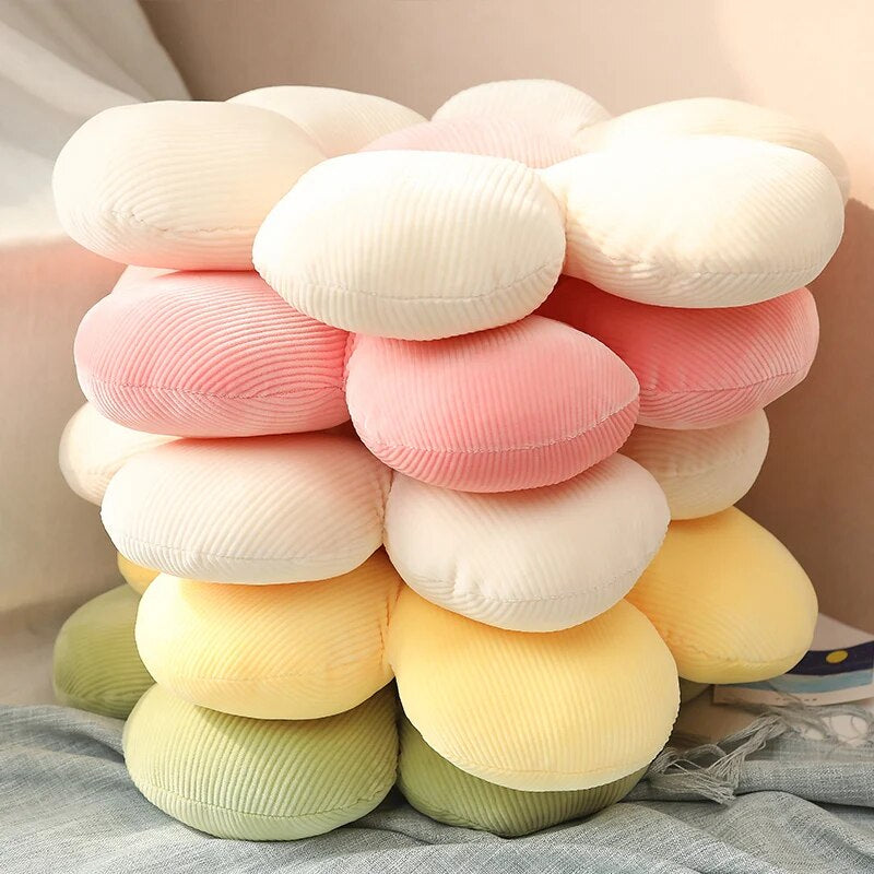 Anyhouz Plush Pillow Pink Flower Shape Stuffed Soft Pillow Seat Cushion Room Decor 40-45cm-Pillow-PEROZ Accessories