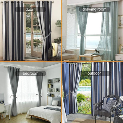 Anyhouz Curtain Tie Flaxen Braid Curtain Ropes Holder Tiebacks Room Accessories Hanging Rope Curtains Decoration-Curtain Tie-PEROZ Accessories