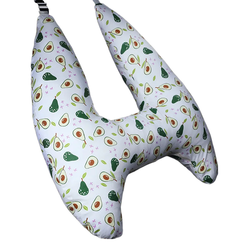 Anypack Car Travel Pillow UShape Avocado Pattern Children Travel Pillow Cushion for Car Seat, Safety Neck Pillow for Kids-Neck Pillow-PEROZ Accessories