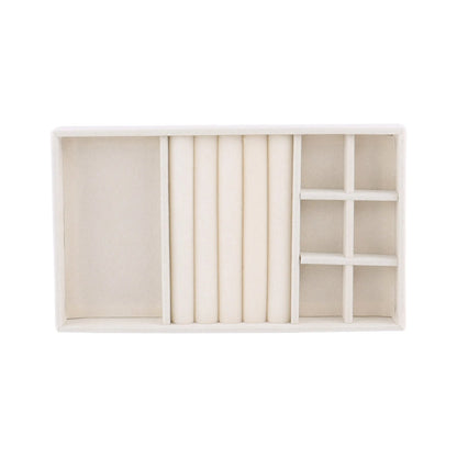 Anyhouz Jewelry Storage Beige Design F Display Tray Drawer Storage Jewellery Holder For Ring Earrings Necklace Bracelet-Jewellery Holders &amp; Organisers-PEROZ Accessories