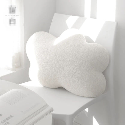 Anyhouz Plush Pillow White Cloud Shape Stuffed Soft Pillow Seat Cushion Room Decor-Pillow-PEROZ Accessories