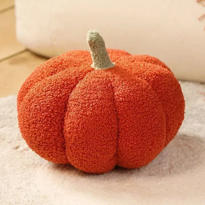 Anyhouz Throw Pillows Dark Orange Lamb Fleece Pumpkin Plush Toys for Home Decor Throw Pillow Living Room Bedroom 28cm-Sleeping Pillow-PEROZ Accessories