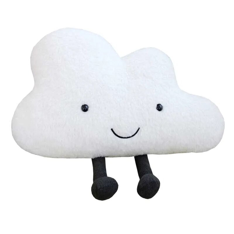 Anyhouz Plush Pillow Cloud Shape with Legs Stuffed Soft Pillow Seat Cushion Room Decor-Pillow-PEROZ Accessories
