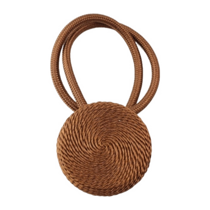 Anyhouz Curtain Tie Light Coffee Magnetic Curtain Tieback Home Decorative Curtains Buckle Rope Strap Magnet Cilp-Curtain Tie-PEROZ Accessories