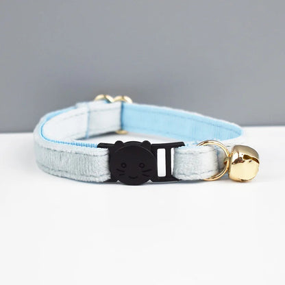 AnyWags Cat Collar Ice Blue Large with Safety Buckle, Bell, and Durable Strap Stylish and Comfortable Pet Accessory-Cat Supplies-PEROZ Accessories