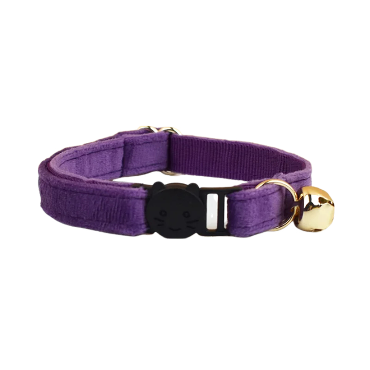 AnyWags Cat Collar Dark Purple Small with Safety Buckle, Bell, and Durable Strap Stylish and Comfortable Pet Accessory-Cat Supplies-PEROZ Accessories