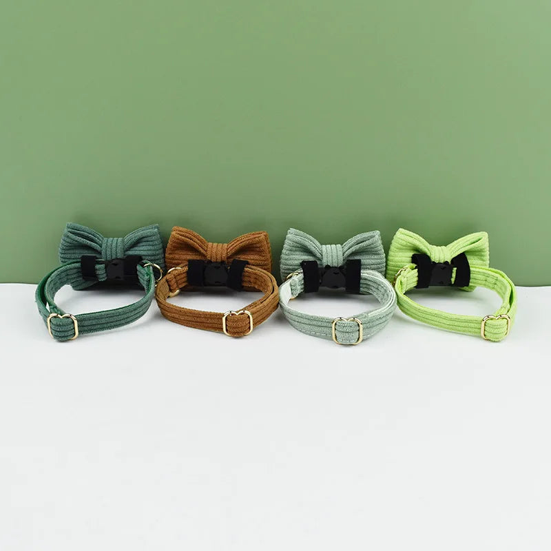 AnyWags Cat Collar Hunter Green Small with Safety Buckle, Bell, and Durable Strap Stylish and Comfortable Pet Accessory-Cat Supplies-PEROZ Accessories