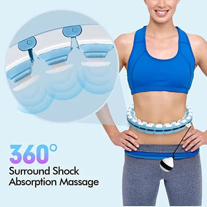 Anyfit Pink Green Waist Trainer Massage Hoop Adjustable Smart SportsExercise Equipment for Gym Home-Exercise &amp; Fitness-PEROZ Accessories