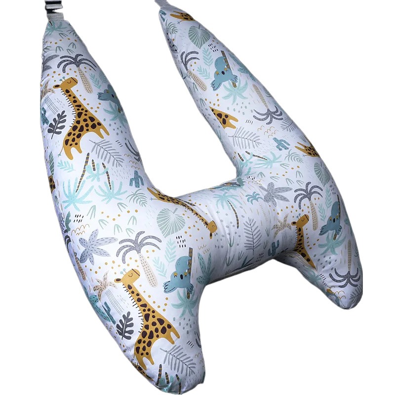 Anypack Car Travel Pillow UShape Giraffe Pattern Children Travel Pillow Cushion for Car Seat, Safety Neck Pillow for Kids-Neck Pillow-PEROZ Accessories
