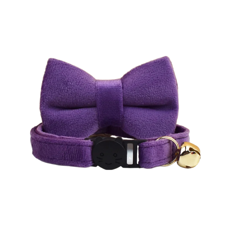 AnyWags Cat Collar Violet Small with Safety Buckle, Bell, and Durable Strap Stylish and Comfortable Pet Accessory-Cat Supplies-PEROZ Accessories