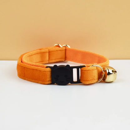 AnyWags Cat Collar Sunset Orange Small with Safety Buckle, Bell, and Durable Strap Stylish and Comfortable Pet Accessory-Cat Supplies-PEROZ Accessories