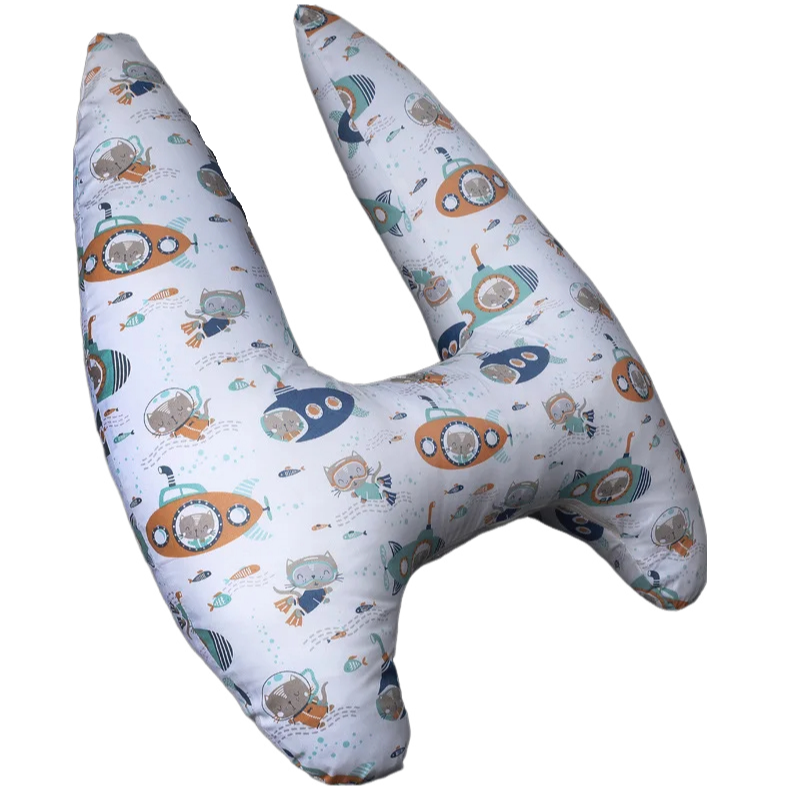 Anypack Car Travel Pillow UShape Submarine Pattern Children Travel Pillow Cushion for Car Seat, Safety Neck Pillow for Kids-Neck Pillow-PEROZ Accessories
