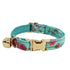 AnyWags Cat Collar Floral Light Blue Small with Safety Buckle, Bell, and Durable Strap Stylish and Comfortable Pet Accessory-Cat Supplies-PEROZ Accessories