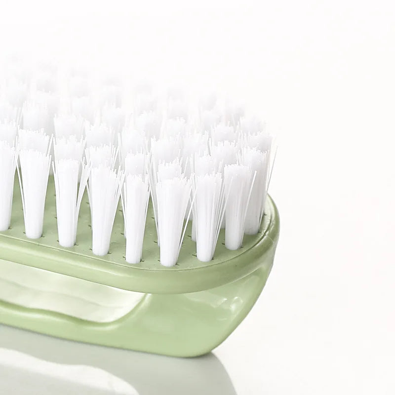 Anyhouz Laundry Brush Green Long Multi-Functional Cleaning Washing Flexible Scrub for Bathroom or Kitchen-Bathroom and Toilet Accessories-PEROZ Accessories