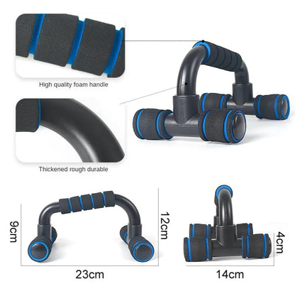 Anyfit Hand Grip Red 2 Pcs Abs Push Up Bar Body Training Tool Push-Ups Stand Bars Exercise Sponge Holder Trainer-Exercise &amp; Fitness-PEROZ Accessories