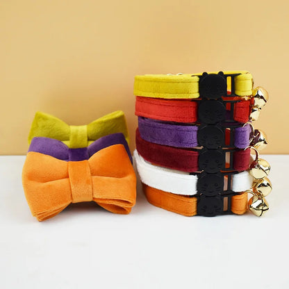 AnyWags Cat Collar Sunset Orange Small with Safety Buckle, Bell, and Durable Strap Stylish and Comfortable Pet Accessory-Cat Supplies-PEROZ Accessories
