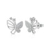 Anyco Earrings Silver 925 Sterling Silver Earing Stud Large Micro Vintage 5A Cubic Zirconia Woman Diamond Butterfly-Earrings-PEROZ Accessories