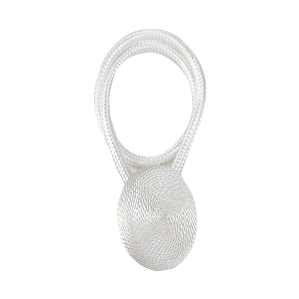 Anyhouz Curtain Tie White Magnetic Curtain Tieback Home Decorative Curtains Buckle Rope Strap Magnet Cilp-Curtain Tie-PEROZ Accessories