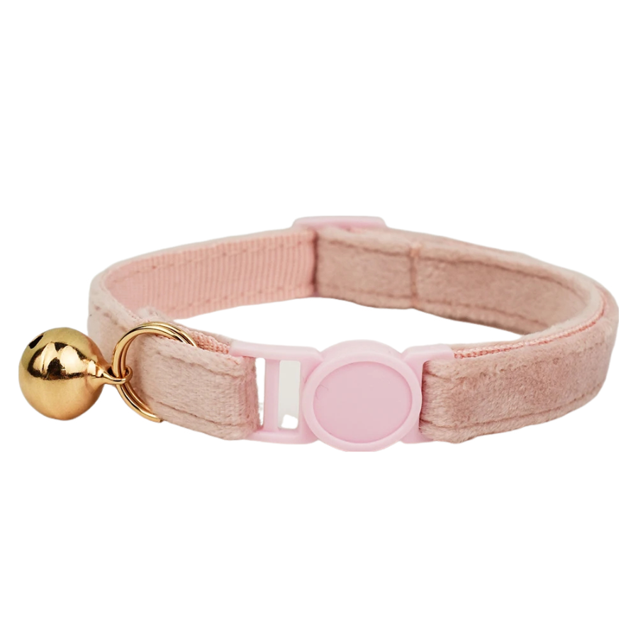 AnyWags Cat Collar Baby Pink Large with Safety Buckle, Bell, and Durable Strap Stylish and Comfortable Pet Accessory-Cat Supplies-PEROZ Accessories