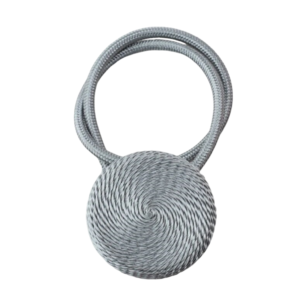 Anyhouz Curtain Tie Silver Magnetic Curtain Tieback Home Decorative Curtains Buckle Rope Strap Magnet Cilp-Curtain Tie-PEROZ Accessories