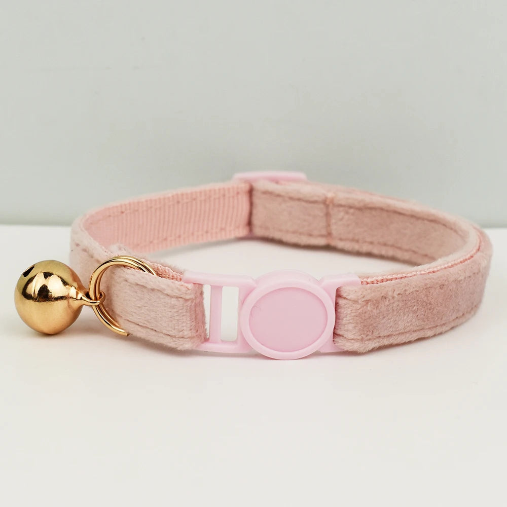 AnyWags Cat Collar Baby Pink Large with Safety Buckle, Bell, and Durable Strap Stylish and Comfortable Pet Accessory-Cat Supplies-PEROZ Accessories