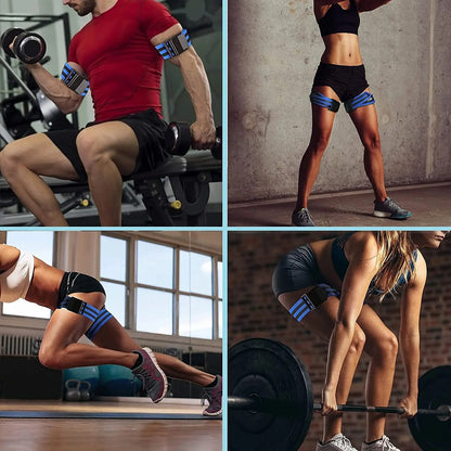Anyfit Resistance Band Red 2 Pcs 5cm Leg Fitness Bands Weight Bodybuilding Arm Leg Wraps Fast Muscle Growth Gym Equipment-Exercise &amp; Fitness-PEROZ Accessories