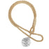 Anyhouz Curtain Tie Gold Crystal Curtain Tieback Weave Cord Beaded Hanging Curtain Holder Buckle Rope Tie-Curtain Tie-PEROZ Accessories