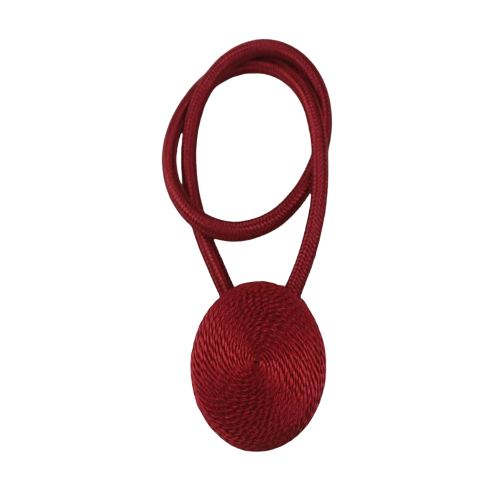 Anyhouz Curtain Tie Red Magnetic Curtain Tieback Home Decorative Curtains Buckle Rope Strap Magnet Cilp-Curtain Tie-PEROZ Accessories