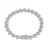 Anyco Bracelet Classic Iced Out Heart Shape Tennis Bracelet Sterling Silver Cz Cubic Zirconia Bracelet 925 Silver Bracelets For Women-Bracelets-PEROZ Accessories
