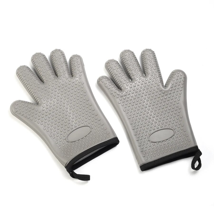 Anygleam Insulation Gloves 2pc Silicone Kitchen Accessories with Inner Cotton Heat Resistant Tool Kit Kitchenware for Cooking and Baking-PEROZ Accessories