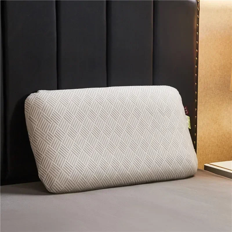 Anyhouz Orthopedic Pillows Beige for Neck Pain Relieve Comfortable and Breathable for Cervical Health Care 70*40*14cm-Sleeping Pillow-PEROZ Accessories