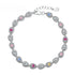 Anyco Bracelet Multicolored Pear Shape Rainbow Stones S925 Silver Fine Jewelry Colorful Zircons Tennis Bracelets For Women-Bracelets-PEROZ Accessories