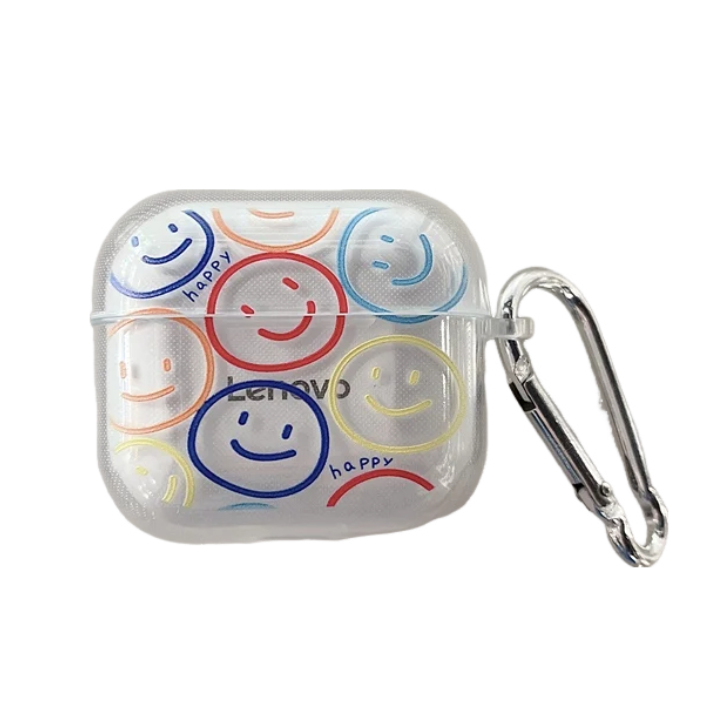Anymob Earphone Case Colored Smiles For Lenovo HT38 TWS Headphone Case Protective Charging Box-Earphone Case-PEROZ Accessories