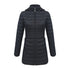 Anychic Womens Padded Puffer Jacket Medium Black Ultralight Coat With Detachable Hood Lightweight Outwear Clothing-Coats & Jackets-PEROZ Accessories