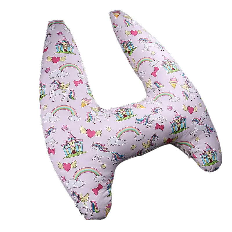 Anypack Car Travel Pillow UShape Unicorn and Rainbow Pattern Children Travel Pillow Cushion for Car Seat, Safety Neck Pillow for Kids-Neck Pillow-PEROZ Accessories