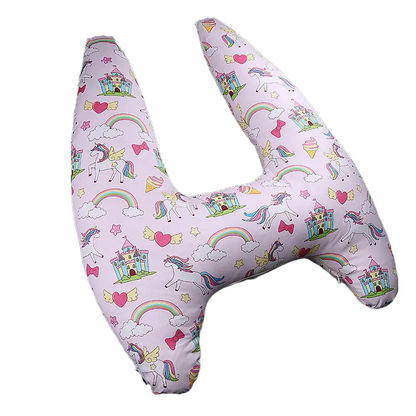 Anypack Car Travel Pillow UShape Unicorn and Rainbow Pattern Children Travel Pillow Cushion for Car Seat, Safety Neck Pillow for Kids-Neck Pillow-PEROZ Accessories
