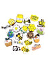 Anykidz 20pcs Random Color Cartoon Shoe Charm Accessories Jeans Clogs Pendants Designer Ornament Jibbitz for Crocs-Shoe Accessories-PEROZ Accessories