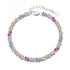 Anyco Bracelet Custom Cuban Chain Link 925 Silver Men Women Bracelet Jewelry Iced Out Fully Rainbow Cz Diamond Tennis Bracelets-Bracelets-PEROZ Accessories