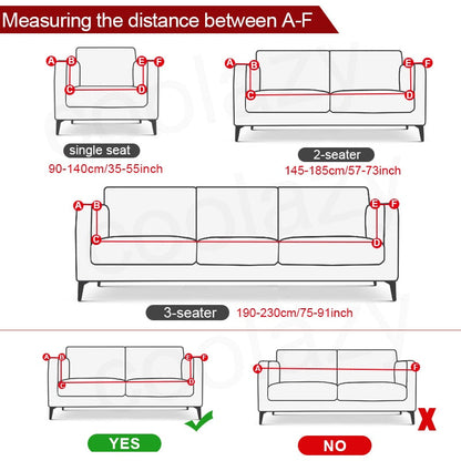 Anyhouz 1 Seater Sofa Cover Plain Light Purple Style and Protection For Living Room Sofa Chair Elastic Stretchable Slipcover-Slipcovers-PEROZ Accessories