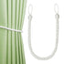 Anyhouz Curtain Tie White Braid Curtain Ropes Holder Tiebacks Room Accessories Hanging Rope Curtains Decoration-Curtain Tie-PEROZ Accessories