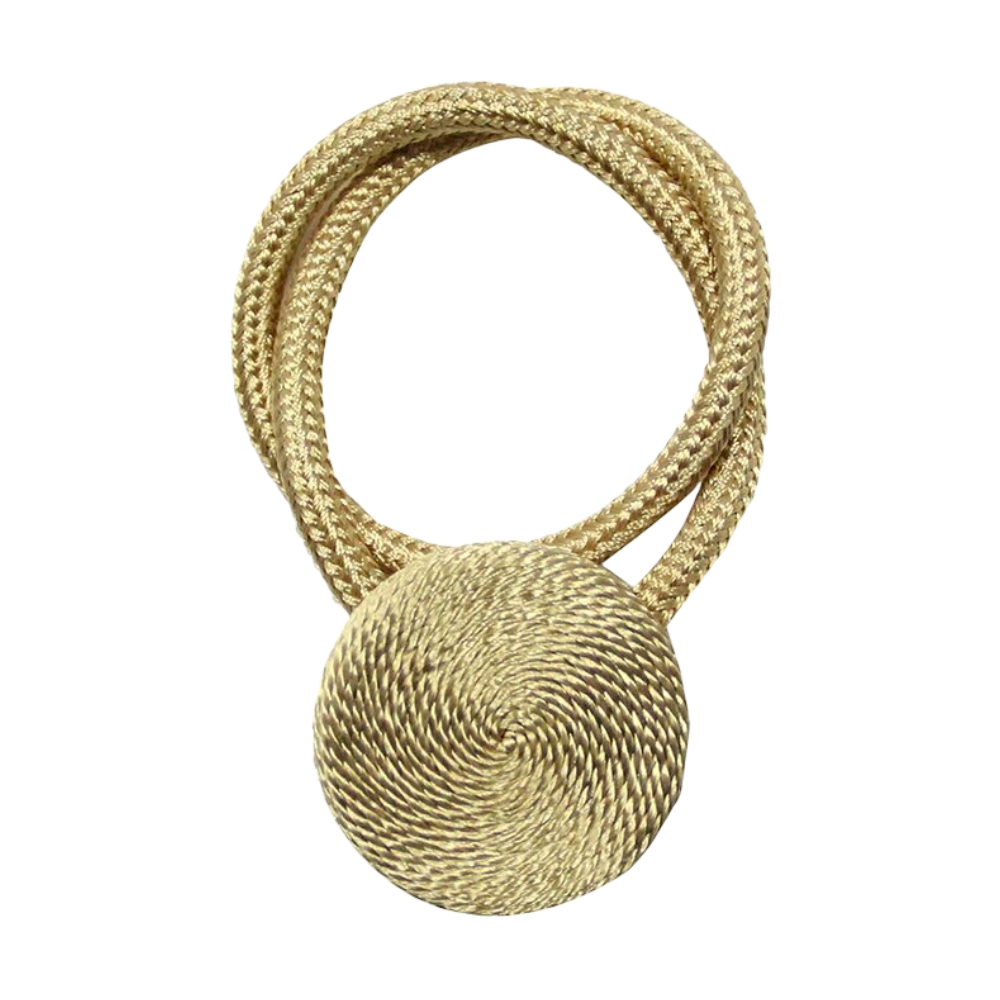 Anyhouz Curtain Tie Dark Gold Magnetic Curtain Tieback Home Decorative Curtains Buckle Rope Strap Magnet Cilp-Curtain Tie-PEROZ Accessories