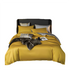 Anyhouz Duvet Comforter Set Double Yellow/ Light Grey Egyptian Cotton Thick Blanket Bedspread 4 Pcs Bed Set-Comforter-PEROZ Accessories
