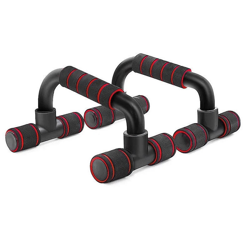 Anyfit Hand Grip Red 2 Pcs Abs Push Up Bar Body Training Tool Push-Ups Stand Bars Exercise Sponge Holder Trainer-Exercise &amp; Fitness-PEROZ Accessories